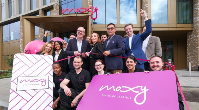 15 Storey Hotel with a View: Moxy Dublin Docklands Opens, Soaring Above Dublin City and the River Tolka